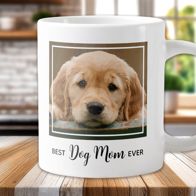 Beste Mama für Hunde je Foto Jumbo-Tasse (Von Creator hochgeladen)