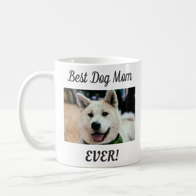 Beste Mama für Hunde je Foto Kaffeetasse (Links)