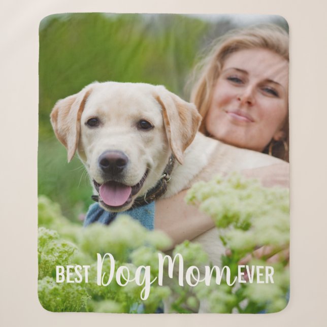 Beste Mama für Hunde je Foto Sherpadecke (Vorderseite)