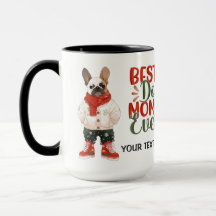Beste Mama für Hunde je Franchie Custom Weihnachte