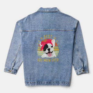 Beste Mama für Hunde je Französischer Bulldog-Mutt Jeansjacke