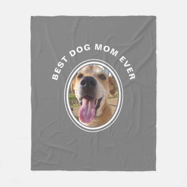 Beste Mama für Hunde je Ihr Begleiter-Foto Fleecedecke (Vorderseite)