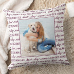 Beste Mama für Hunde je Magenta Foto Kissen<br><div class="desc">Beste Hunde Mama je... Überraschen Sie Ihre Lieblings-Hunde-Mama, ob Geburtstag, Muttertag oder Weihnachten mit diesem super niedlichen Foto-Kissen nach Maß. Stellen Sie sich dieses Hundekissen mit den bevorzugten Fotos Ihres Hundes und der personalisierten Botschaft und dem Namen vor. Doppelseitig - Sie können verschiedene Fotos auf jeder Seite oder auf der...</div>