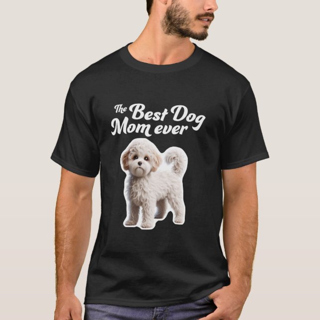 Beste Mama für Hunde je Maltipoo T-Shirt (Vorderseite)