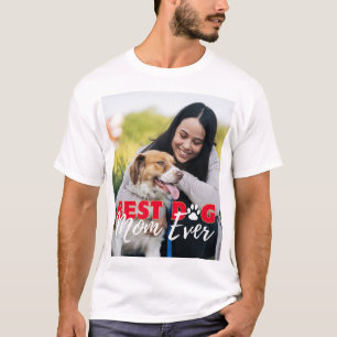 Beste Mama für Hunde je Modernes, individuelles Fo T-Shirt