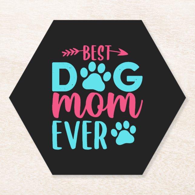 Beste Mama für Hunde je Mutter Untersetzer (Vorderseite)