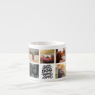 Beste Mama für Hunde je Personalisierte FotoCollag Espressotasse
