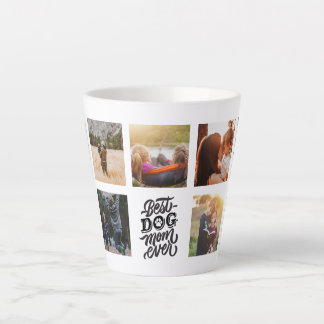 Beste Mama für Hunde je Personalisierte FotoCollag Milchtasse