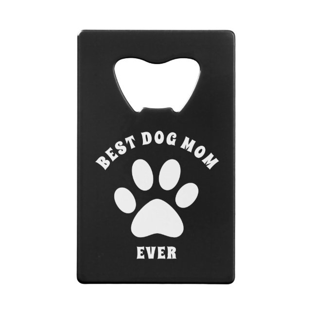 Beste Mama für Hunde je Personalisierter benutzerd Geldbeutel Flaschenöffner (Rückseite)