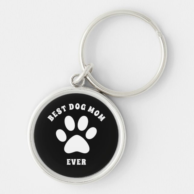 Beste Mama für Hunde je Personalisierter benutzerd Schlüsselanhänger (Vorne)