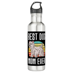 Beste Mama für Hunde je West Highland White Terrie Edelstahlflasche