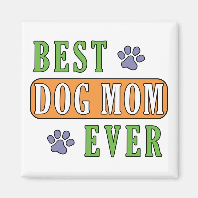 Beste Mama für Hunde Magnet (Vorne)