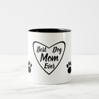 Beste Mama für Hunde mit Hundepudern Zweifarbige Tasse