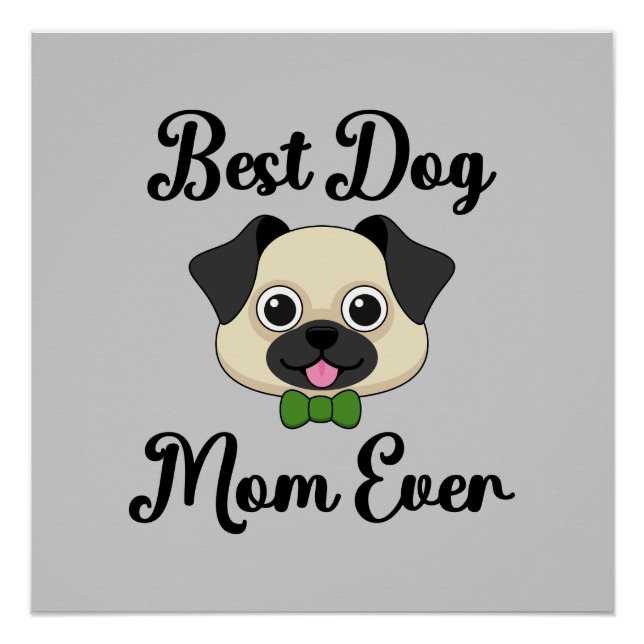 Beste Mama für Hunde Poster (Vorderseite)