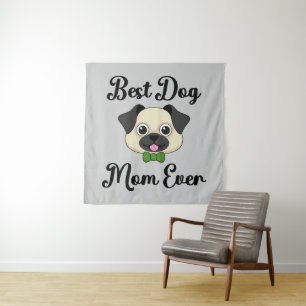 Beste Mama für Hunde Wandteppich