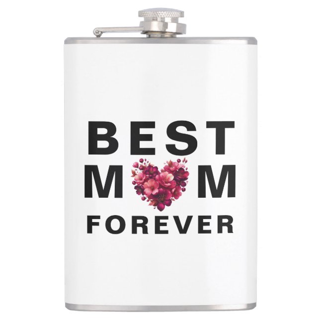 Beste MAMA für immer - Chic & Compact Geschenkflas Flachmann (Vorderseite)