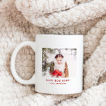 Beste Mama für jeden Minimalistischen Schreibmasch Kaffeetasse<br><div class="desc">Eine einfache Foto beste Mutter aller Zeiten, Tasse. Diese Foto Kaffee-Tasse verfügt über ein Foto und eine einfache rote Schreibmaschine Text und Foto. Das abgebildete Bild dient nur zur Veranschaulichung und soll durch Ihr Foto ersetzt werden. Der gesamte Text auf der Vorder- und Rückseite der Tasse kann mit jedem beliebigen...</div>