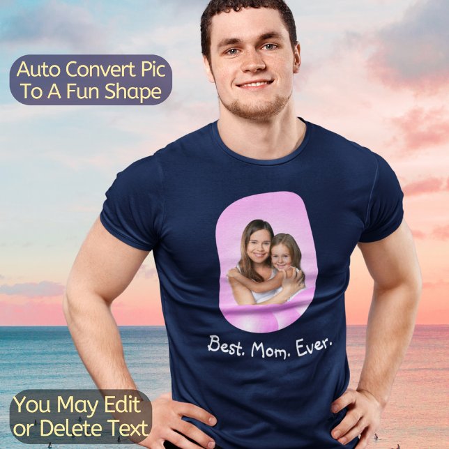 Beste MAMA für jedes eigene Foto T-Shirt (Von Creator hochgeladen)