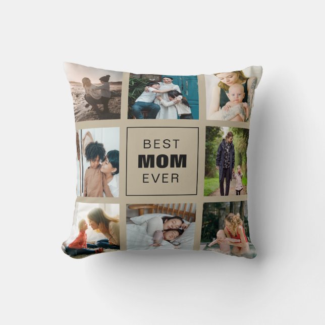 Beste Mama für jedes individuelle Foto Personalisi Kissen (Vorderseite)