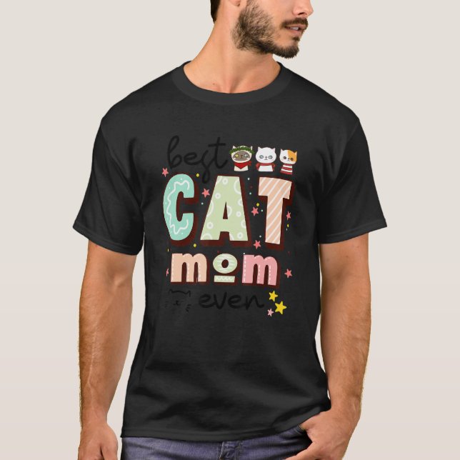Beste Mama für Katzen T-Shirt (Vorderseite)