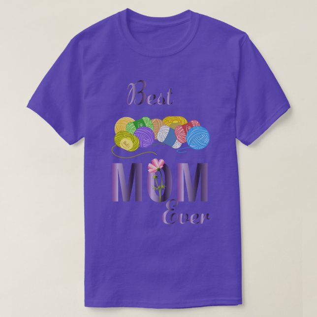 Beste Mama für Knitter je 468 T-Shirt (Design vorne)