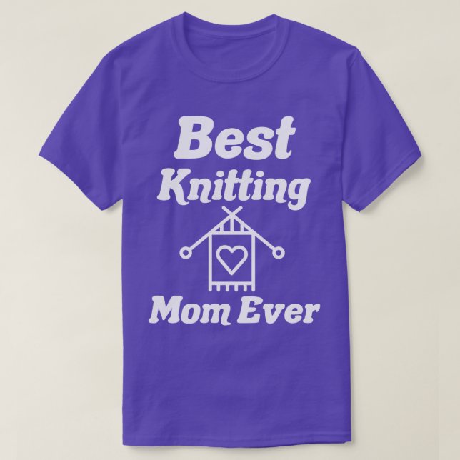 Beste Mama für Knitter je 512 T-Shirt (Design vorne)