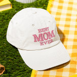 Beste Mama für moderne Typografie Bestickte Baseballkappe<br><div class="desc">Best Mama Ever Moderne Typografie Custom bestickte Baseball Cap mit dem einfachen,  modernen bestickten Text "Best Mama Ever". Perfekt als Geschenk für Mutter zum Muttertag,  Weihnachten,  Geburtstag und mehr. Erstellt von Evco Studio www.zazzle.com/store/evcostudio</div>