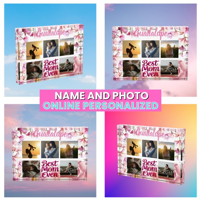 Beste Mama für Mutter FotoCollage Fotoblock (Best Mom Ever Mother's Photo Collage
)