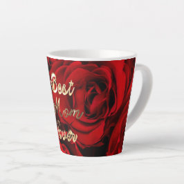 Beste Mama für Rote Rosen im Herzen Milchtasse