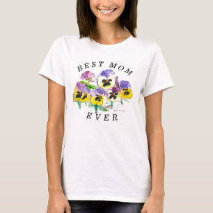 Beste Mama für Stiefmütterchen Vintag T-Shirt