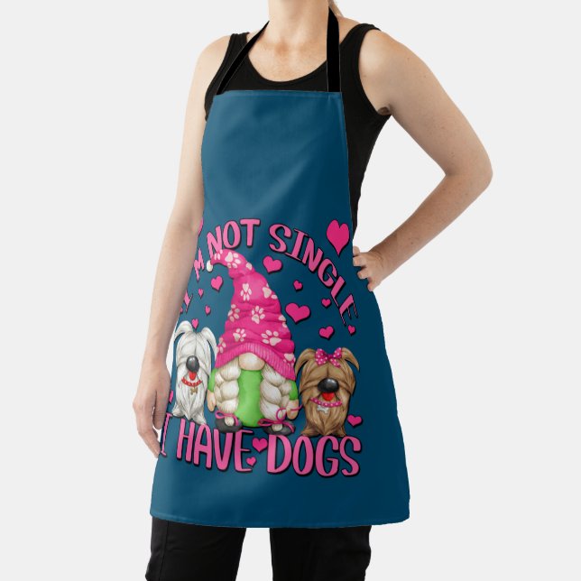 Beste Mama Gnome Funny Dog Sprichwort für Frauen Schürze (InSitu)