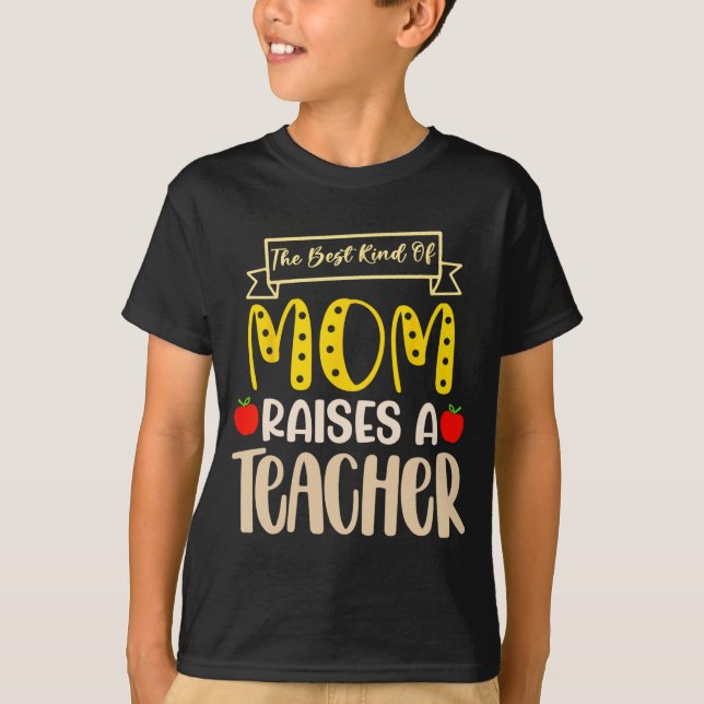 Beste Mama hebt Teacher Shirt Mütter Da (Vorderseite)