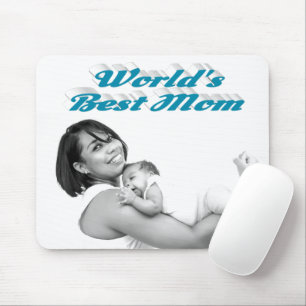 Beste Mama Himmelblau Foto Mousepad