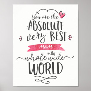 Beste Mama in der ganzen Welt Poster