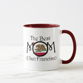 Beste Mama in San Francisco mit zwei Drehkreuzen 1 Tasse