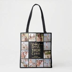 Beste Mama je 12 FotoCollage Tasche