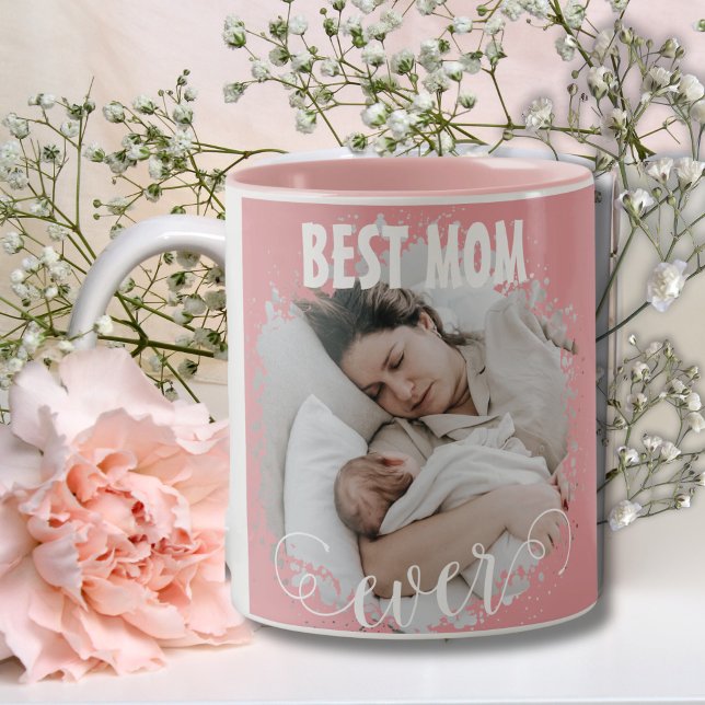 Beste Mama je 20xx Foto Zweifarbige Tasse (Von Creator hochgeladen)