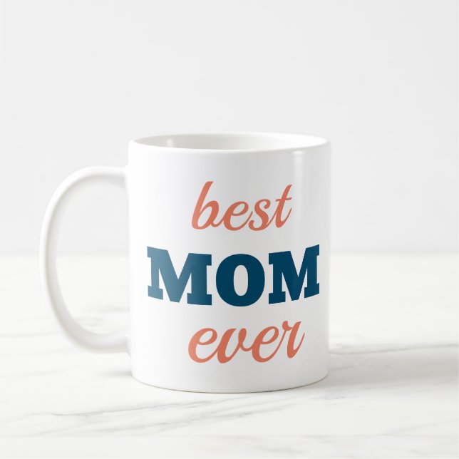 Beste Mama je 4 Foto Collage Anpassen von Fotos Kaffeetasse (Links)