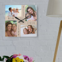 Beste Mama je 4 Foto Collage Beige
