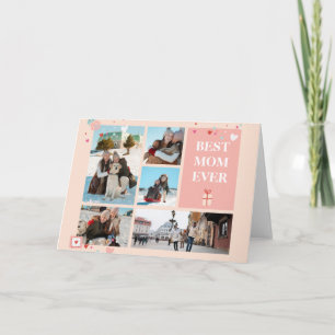 Beste Mama je 5 Foto Muttertagskarte Einladung