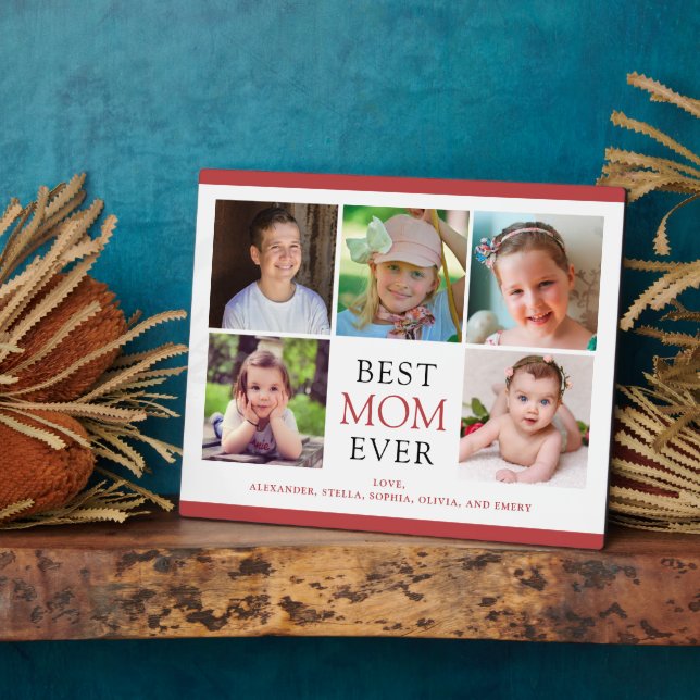 Beste Mama je 5 Fotos Muttertag Fotoplatte (Seite)