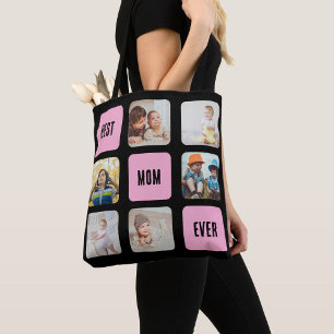 Beste Mama je 6 benutzerdefinierte FotoCollage auf Tasche