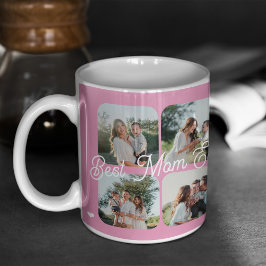 Beste Mama je 7 Foto Collage personalisiert Kaffeetasse