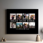 Beste Mama je anpassbare Schwarz-FotoCollage Leinwanddruck<br><div class="desc">Die "Best Mama jemals Customizable Black Foto Collage Canvas Print" ist ein personalisiertes Meisterwerk, das außergewöhnliche Mütter feiern soll. Dieser Leinwand lasse Ihnen, eine einzigartige Collage von gepflegten familiären Fotos zu schaffen, ein herzliches Geschenk, das Dankbarkeit und Zuneigung symbolisiert. Das elegante Schwarz-Design ergänzt alle Dekoelemente und dient als bleibender Sake....</div>