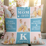 Beste MAMA je benutzerdefinierten 7 Fotocollage Mu Kissen<br><div class="desc">Das ideale Geschenk für die beste MAMA aller Zeiten - ein personalisiertes Foto Collage Kissen! Dieses stilvolle und moderne Kissen bietet Platz für 5 besondere Bilder und schafft so ein einzigartiges und sentimentales Geschenk, das jede Mutter lieben würde. Mit den Räumen, um einen personalisierten Monogramm-Initial und Namen hinzuzufügen, und deinen...</div>