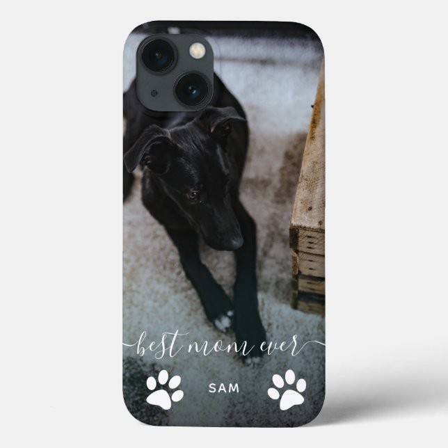 Beste Mama je benutzerdefiniertes Dog-Foto Case-Mate iPhone Hülle (Rückseite)
