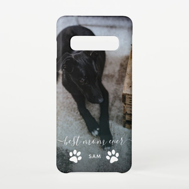 Beste Mama je benutzerdefiniertes Dog-Foto Samsung Galaxy Hülle (Rückseite)