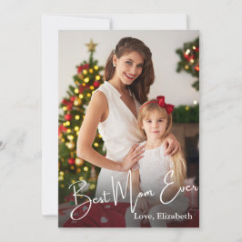 Beste Mama je benutzerdefiniertes Foto Feiertagskarte