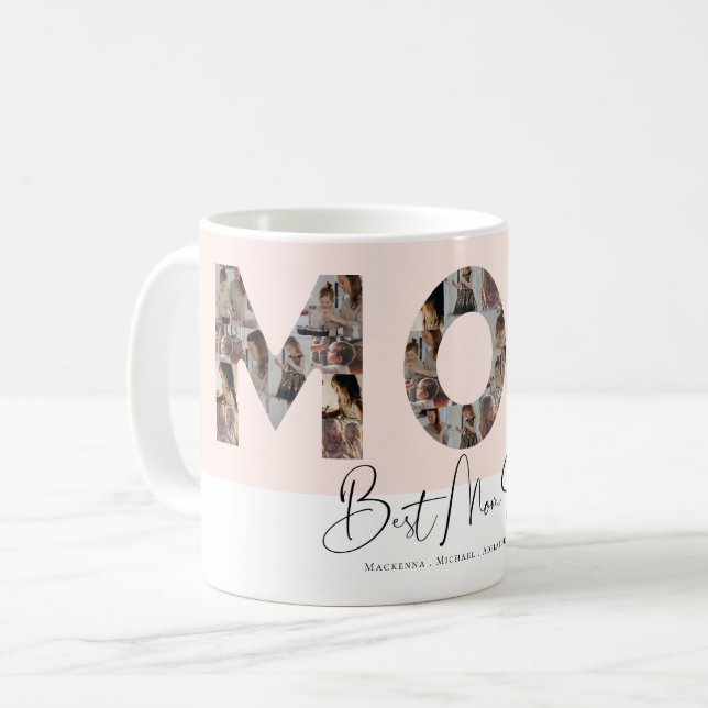 Beste Mama je benutzerdefiniertes Fotomaterial Mod Kaffeetasse (Vorderseite Links)