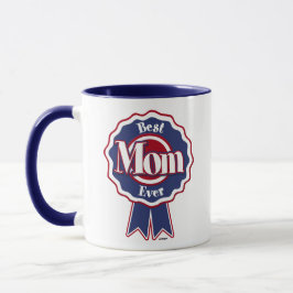 Beste Mama je Blue Ribbon Tasse